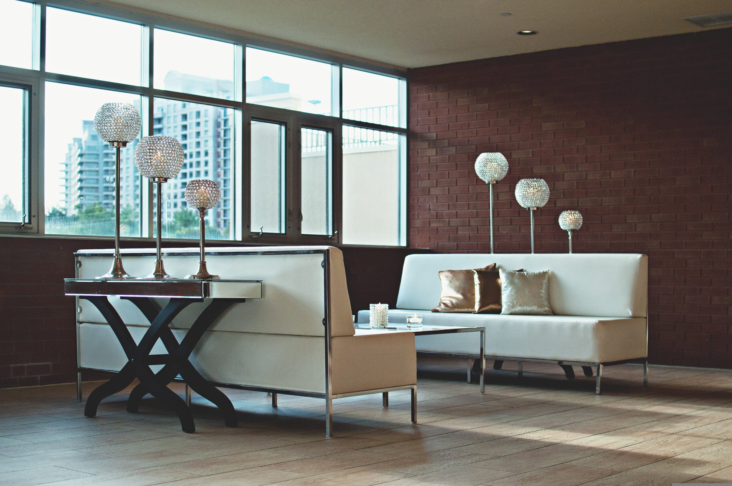 Clean and organized home office workspace with minimal clutter and efficient storage systems.